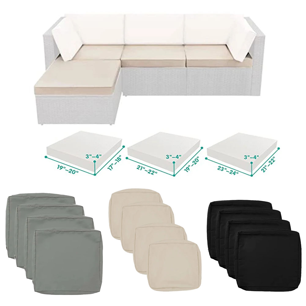 Outdoor Furniture Set Sale - 1-4 Zestaw Poduszek na Sofę, Poduszki