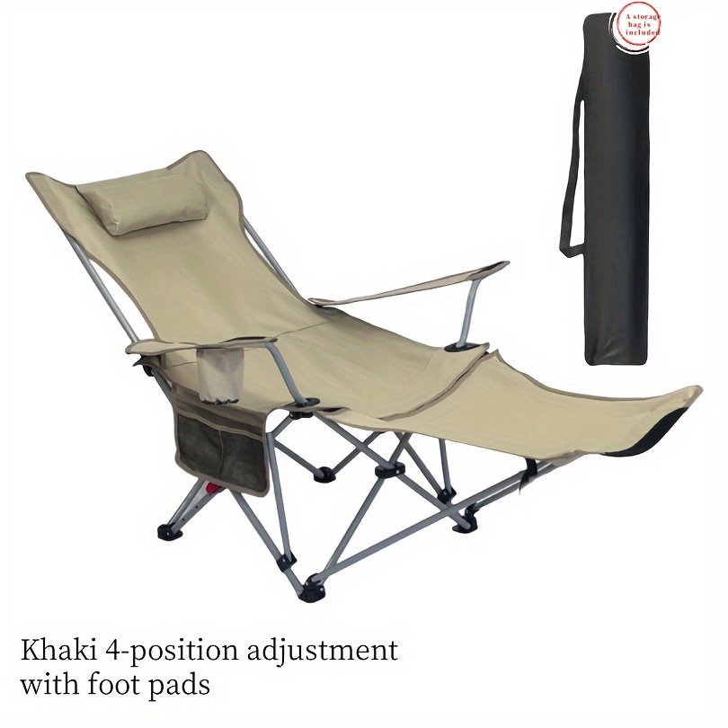 Outdoor Furniture Polywood - Przenośne składane krzesło kempingowe, 4-pozycyjna regulacja,