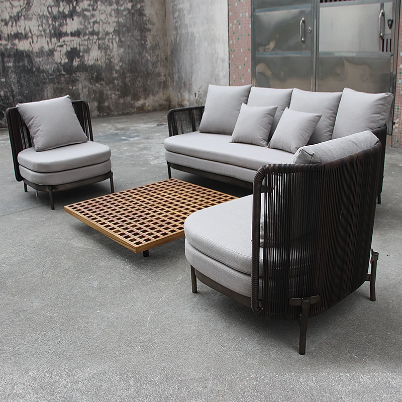 Outdoor Furniture Set Sale - Nowoczesny aluminiowy zestaw sof ogrodowych, meble