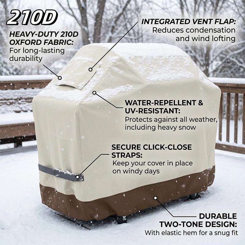Outdoor Furniture Fabric Waterproof - Pokrowiec na grilla gazowego 210D BBQ