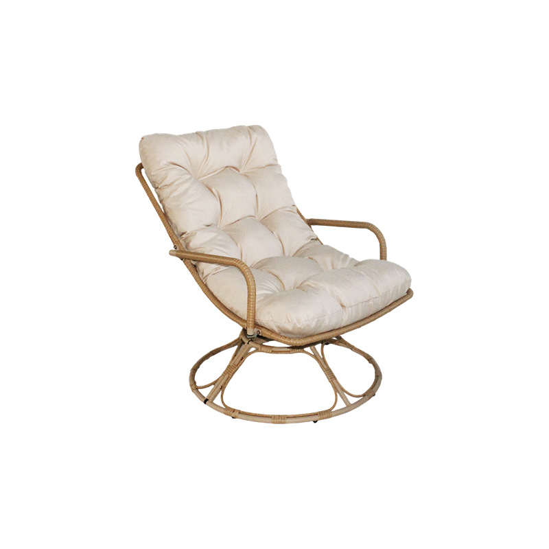 Outdoor Furniture One Piece - Krzesło obrotowe z rattanu, wodoodporne, do