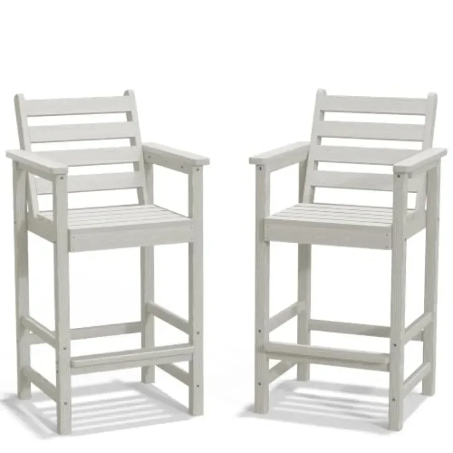 Adirondack Chair Wood - Wysokie, solidne krzesła barowe Adirondack z
