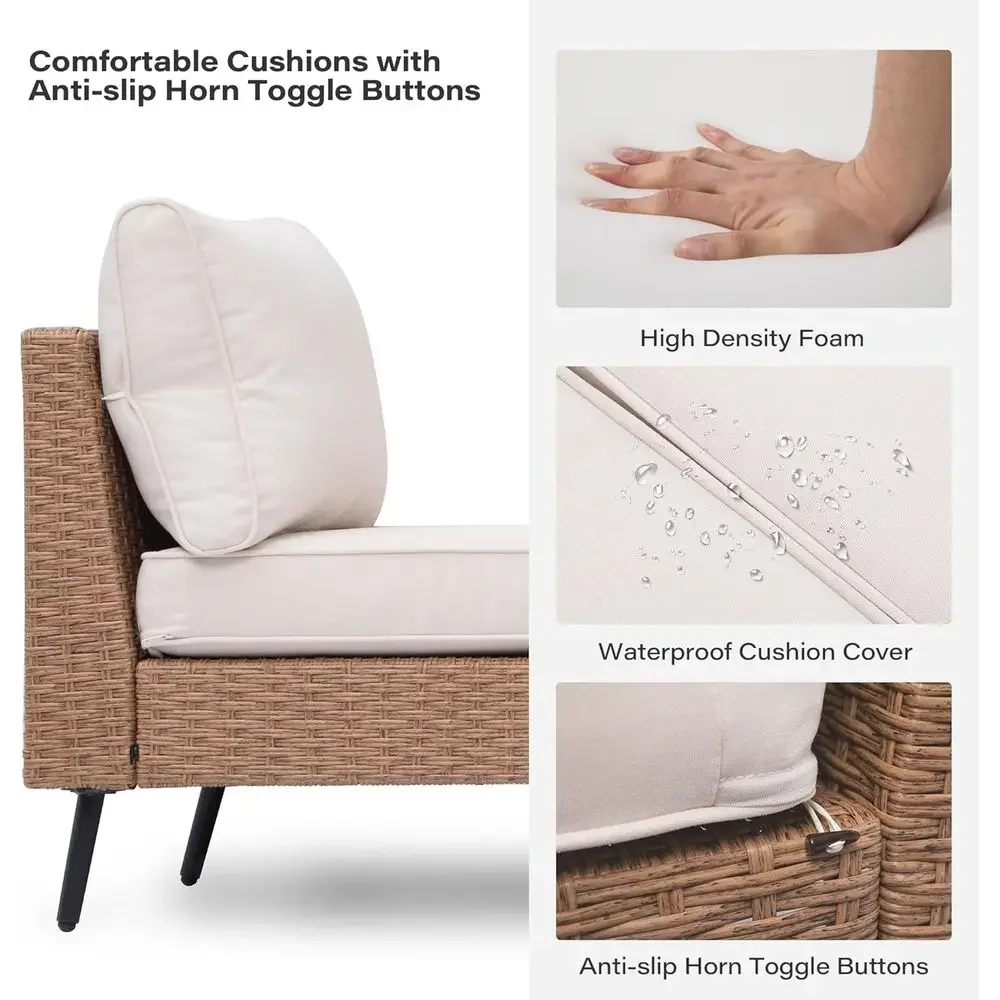 Outdoor Furniture One Piece - Bezpośrednio z fabryki: 7-częściowy zestaw sof
