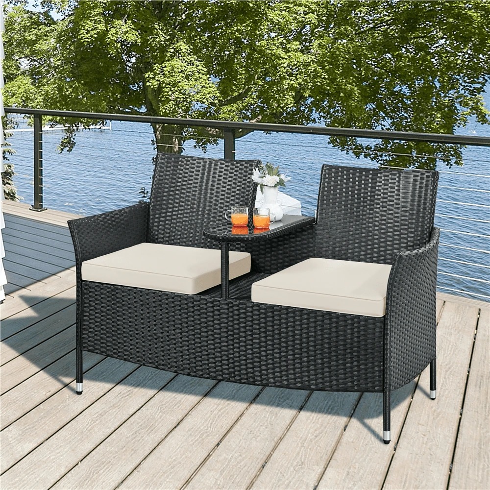 Outdoor Furniture Easy To Clean - Wysokiej jakości dwuosobowe krzesło ogrodowe z