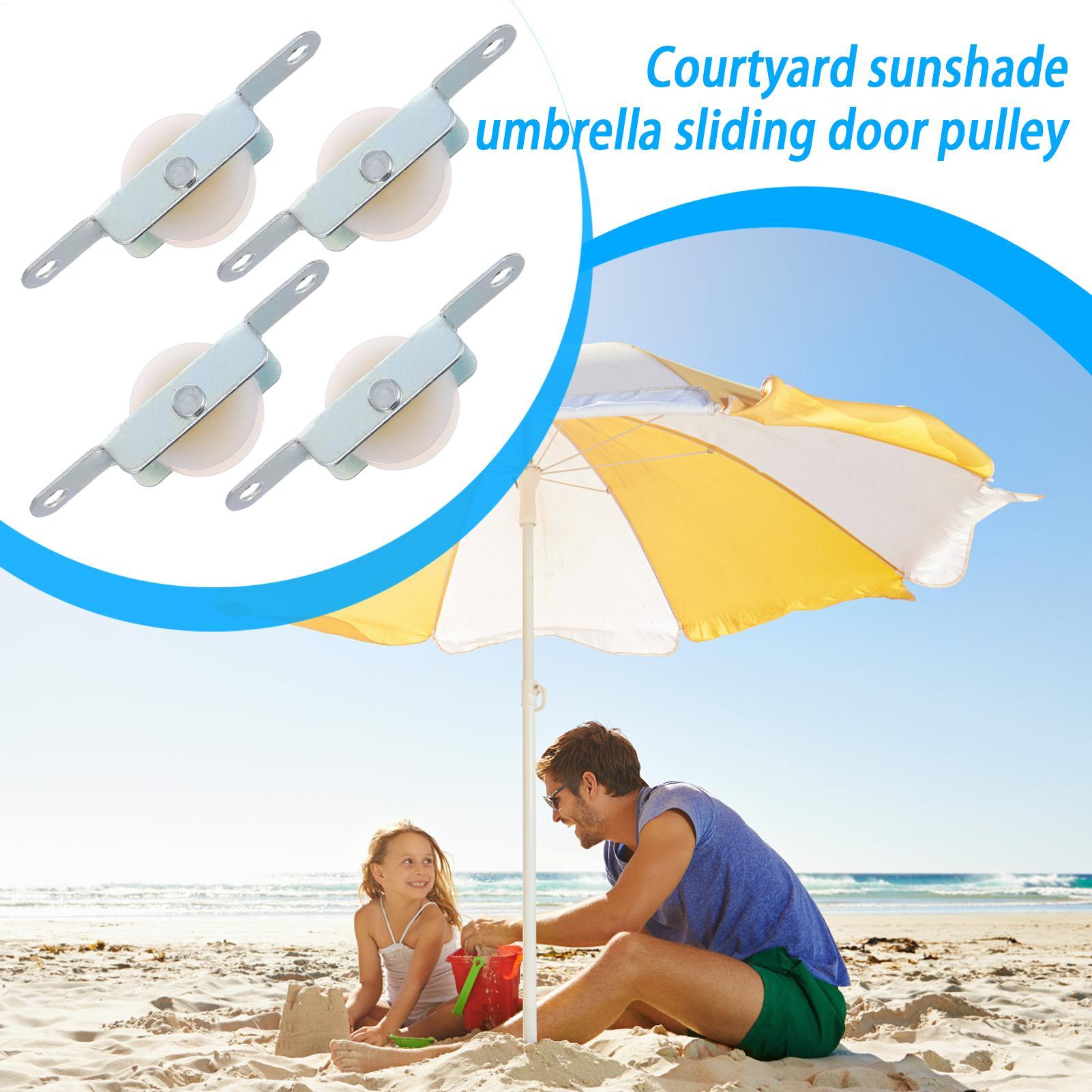 Outdoor Furniture With Umbrella - 4 szt. Rolki do parasola ogrodowego,