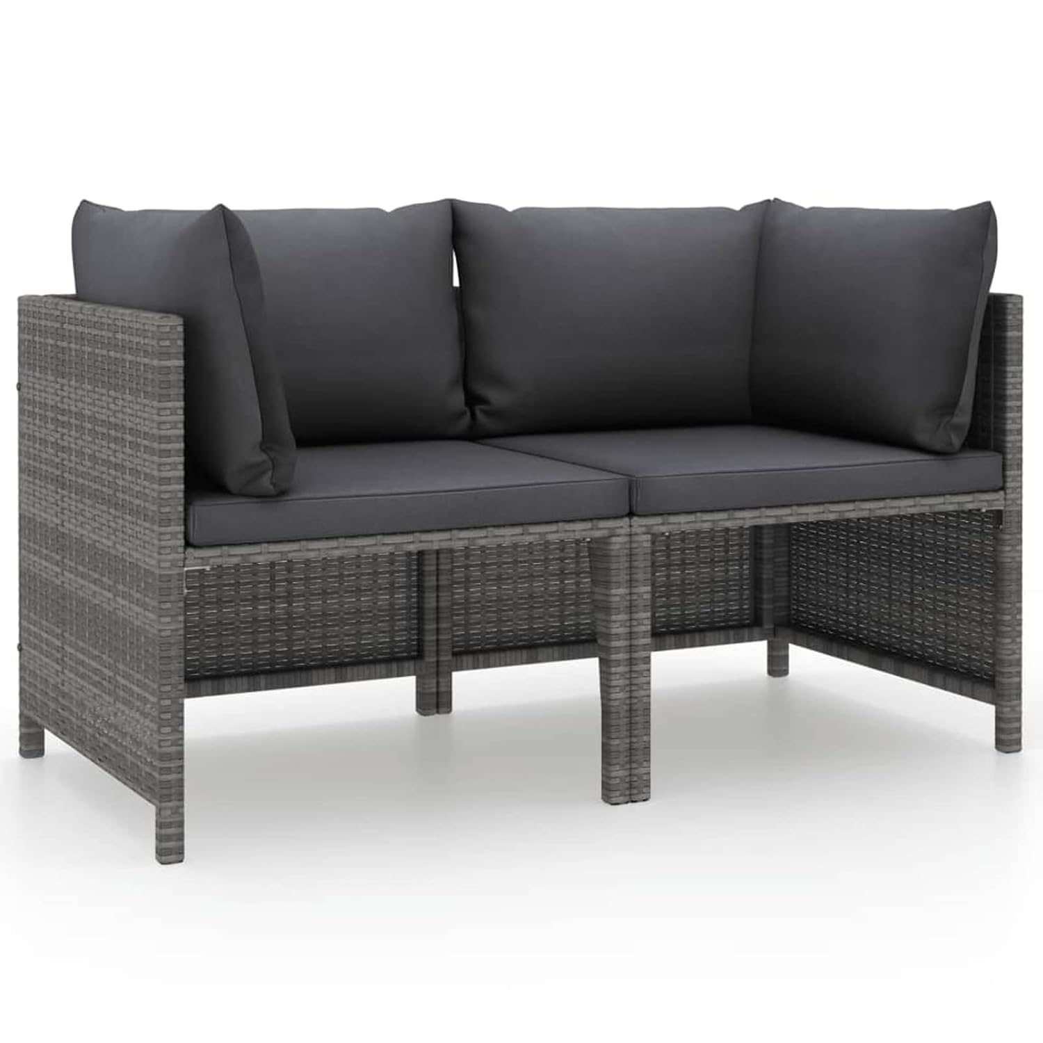 Outdoor Furniture Polywood - Dwuosobowy zestaw mebli ogrodowych z poduszkami,