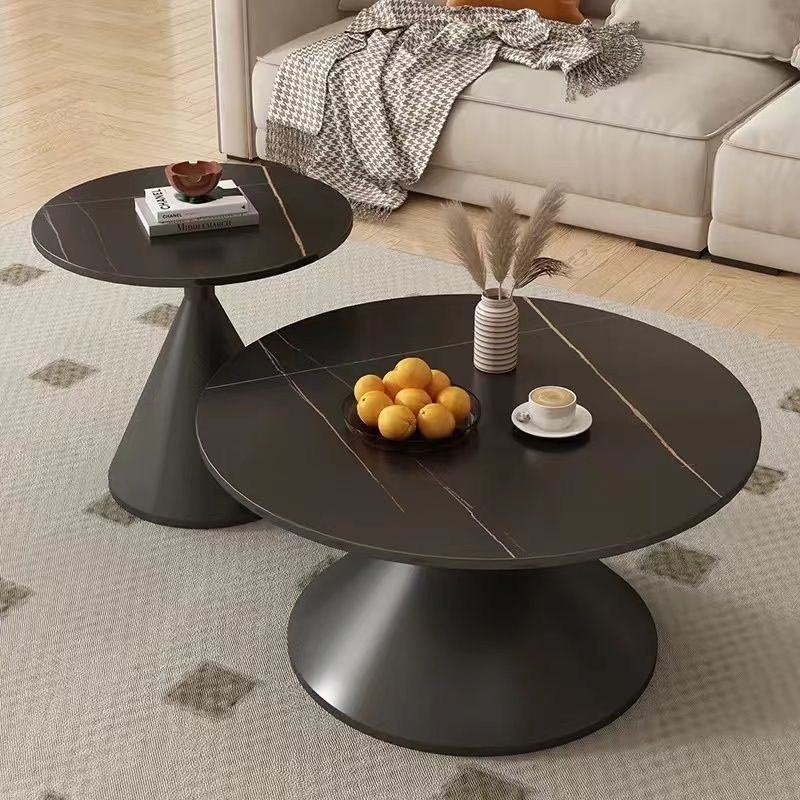 Outdoor Furniture Easy To Clean - Nowoczesny, owalny stolik kawowy z blatem