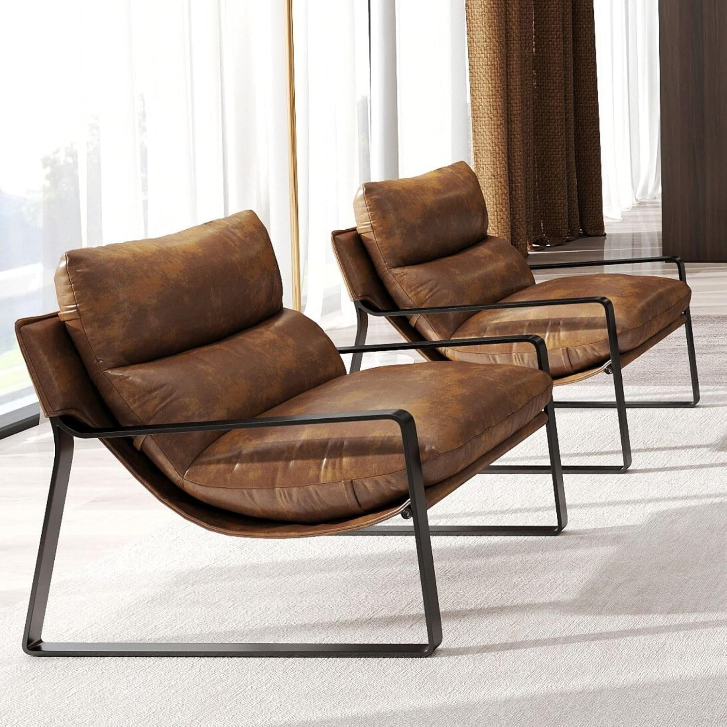 Adirondack Chair Wood - Zestaw 2 foteli z akcentami ze