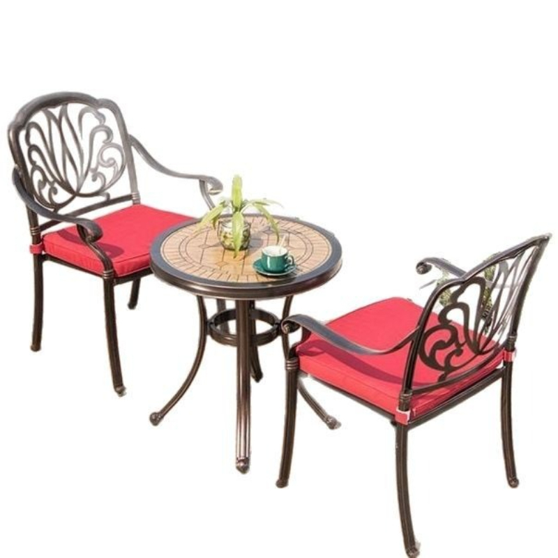 Outdoor Furniture One Piece - Stół i krzesła z odlewanego aluminium,
