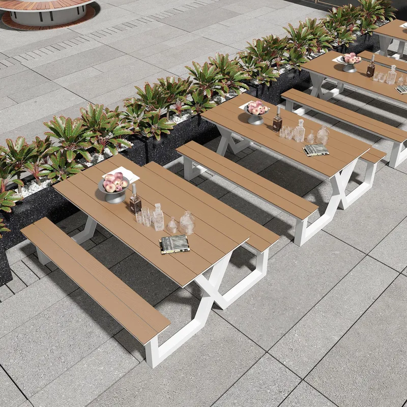 Outdoor Furniture One Piece - Zestaw mebli ogrodowych: jednoczęściowy stół i