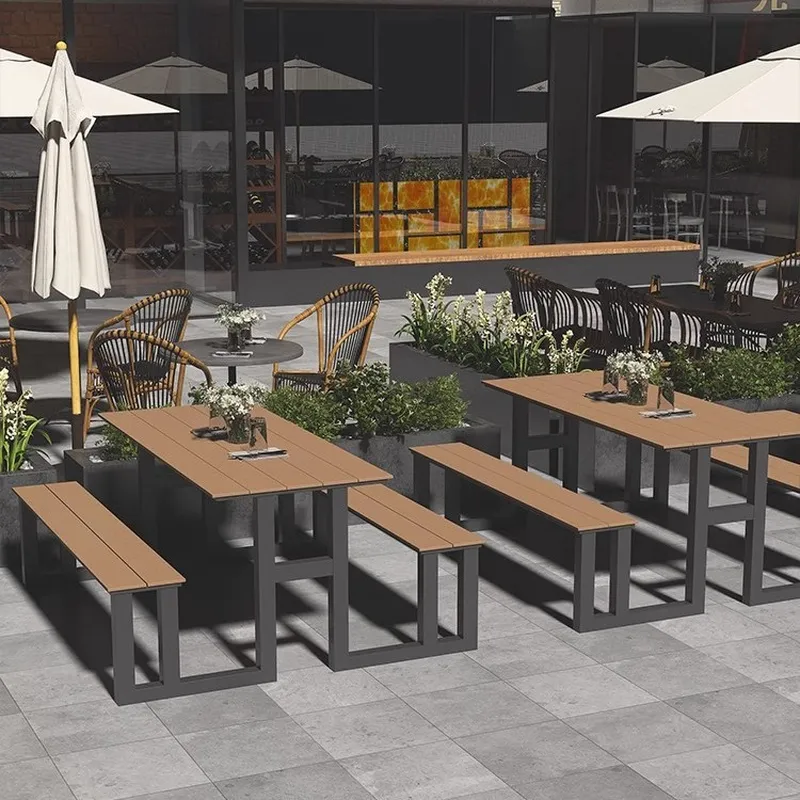 Outdoor Furniture One Piece - Prosty, zewnętrzny zestaw mebli z kutego
