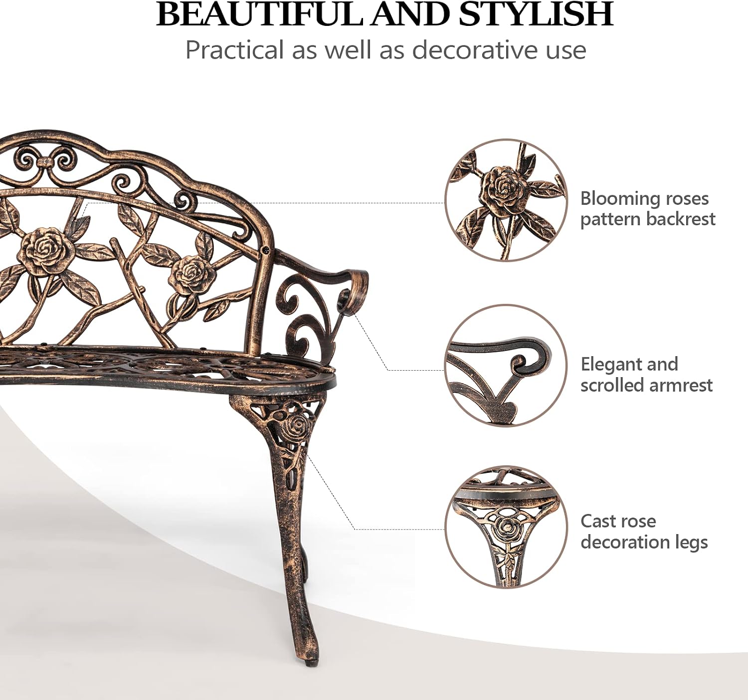 Metalowa ławka ogrodowa na zew – Outdoor Furniture One Piece recenzja i cena