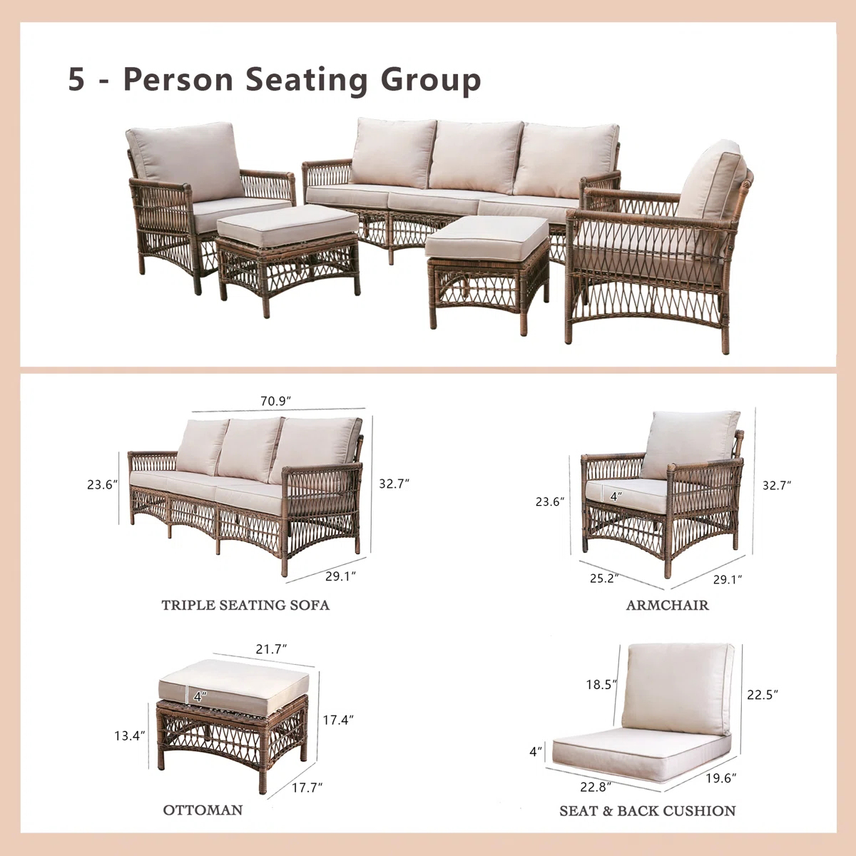 Wytrzymały zestaw mebli ogrodo – Outdoor Furniture Easy To Clean recenzja i cena