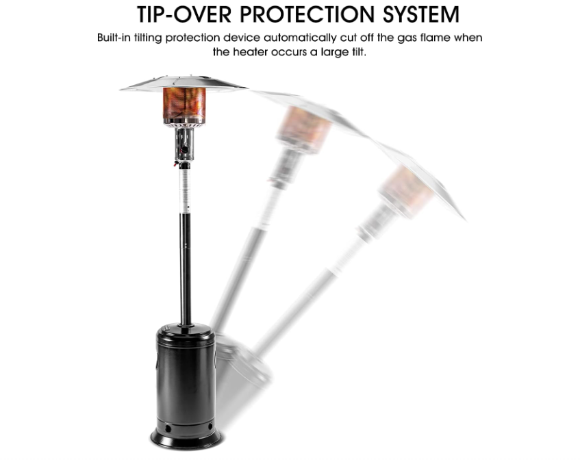 Nowoczesny, metalowy, gazowy g – Patio Heater Standing recenzja i cena
