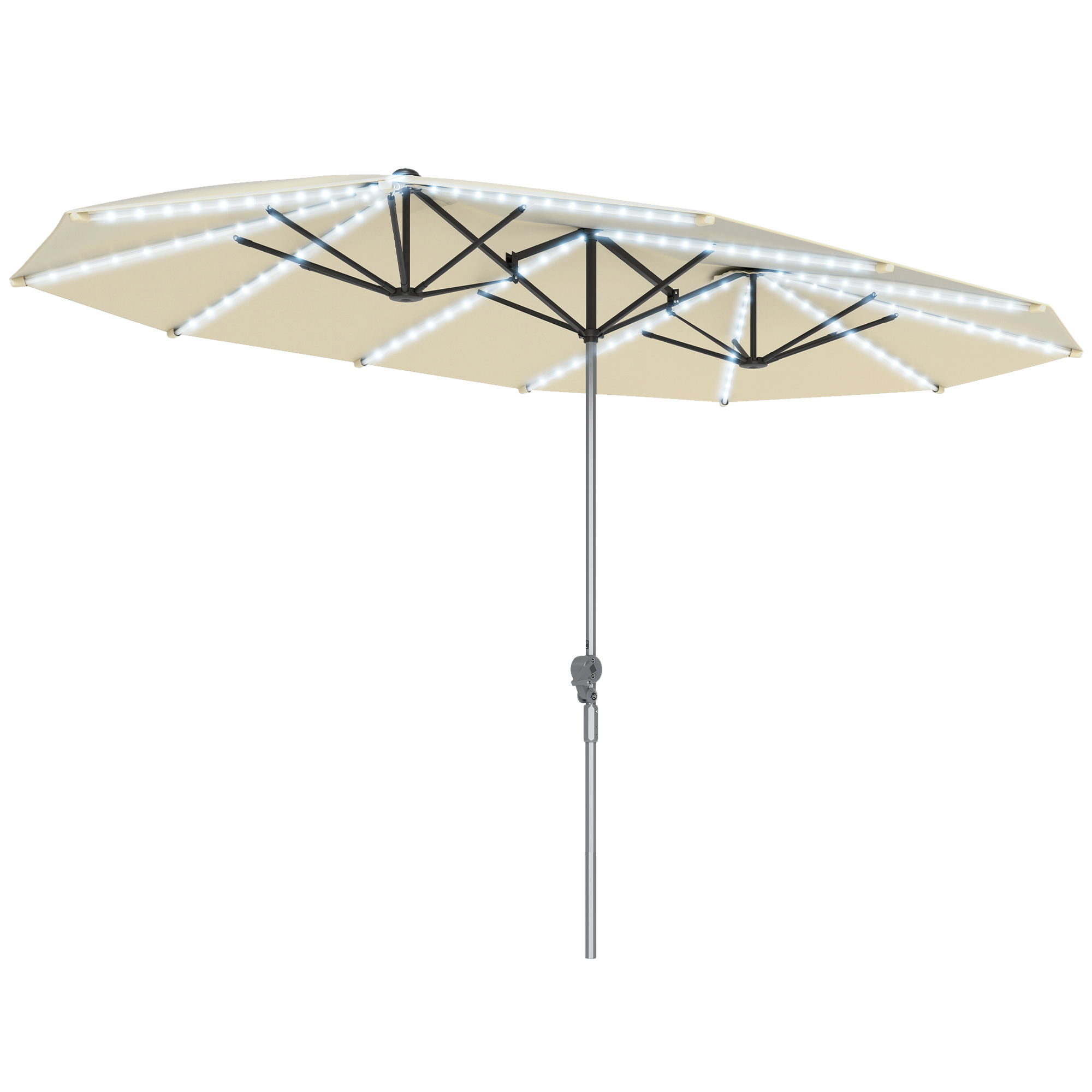 Parasol ogrodowy 4,5 m z oświe – Outdoor Furniture With Umbrella recenzja i cena