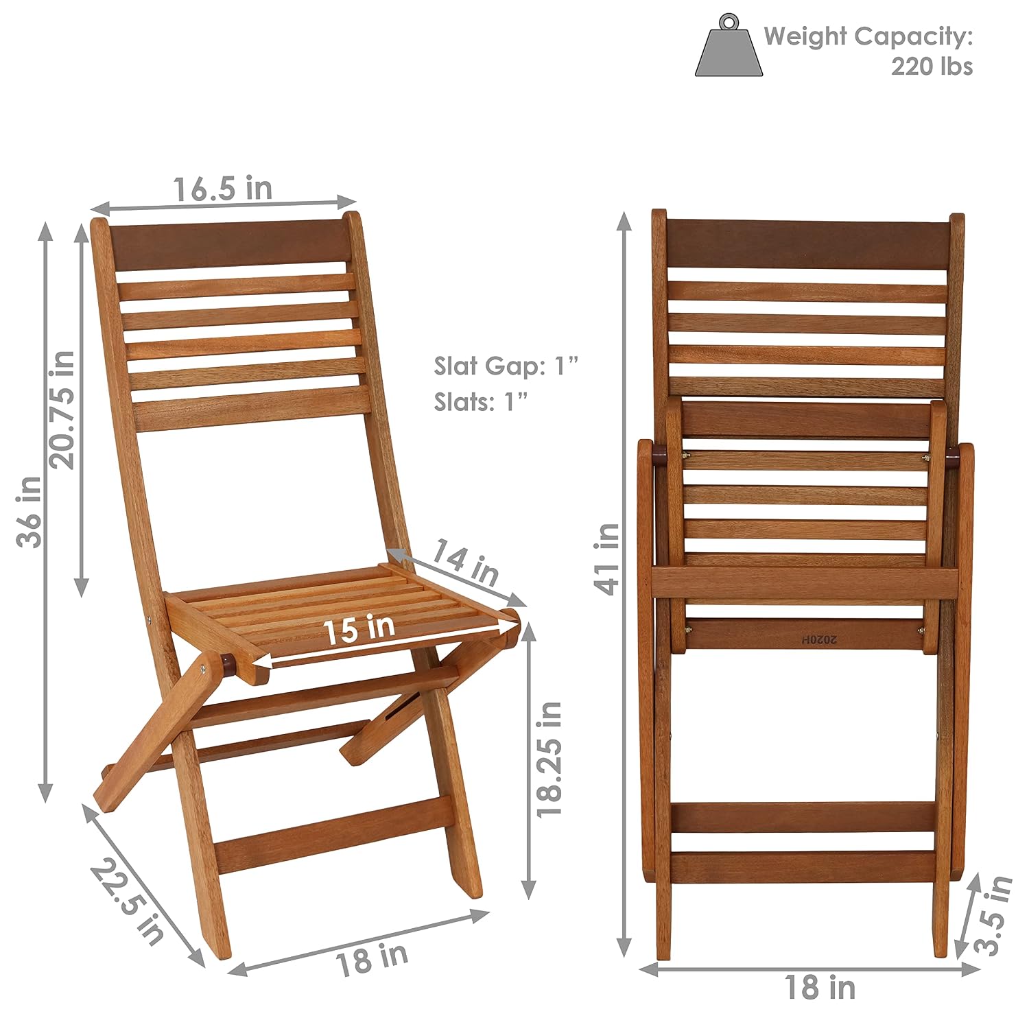 Zestaw 2 składanych drewnianyc – Outdoor Furniture Oil Teak recenzja i cena