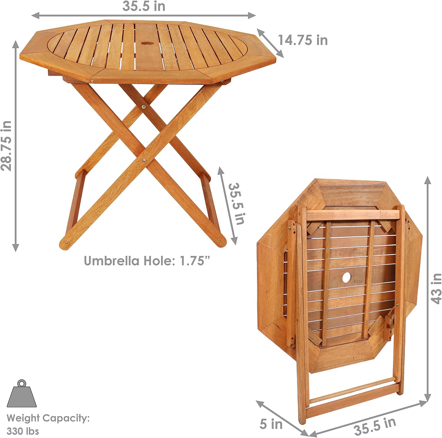 Składany stół ogrodowy z drewn – Outdoor Furniture One Piece recenzja i cena