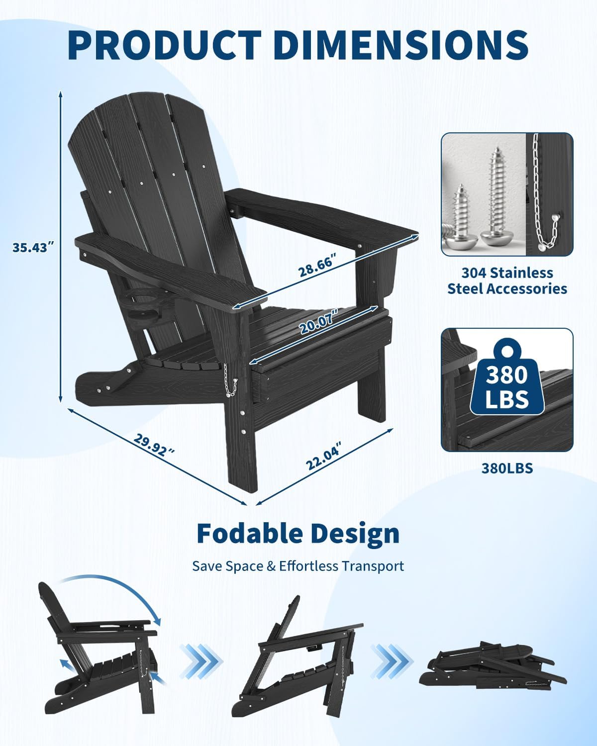 Składane krzesło Adirondack z  – Adirondack Chair Wood recenzja i cena
