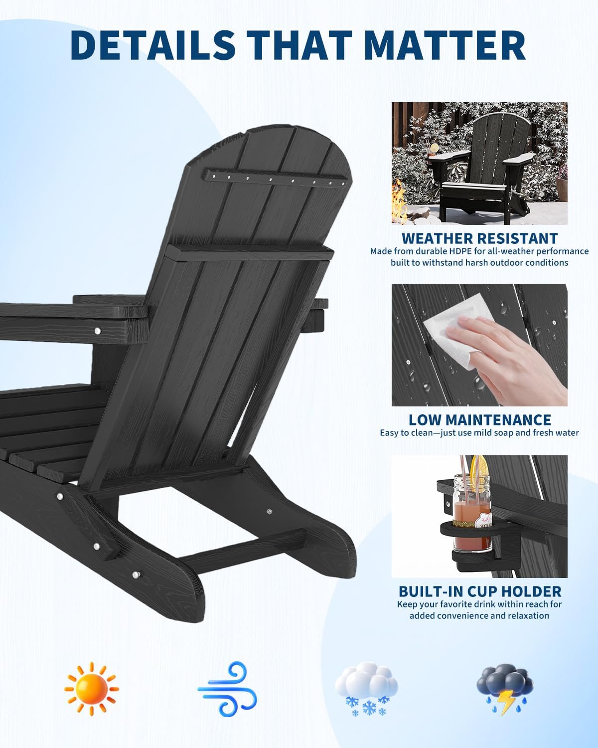 Składane krzesło Adirondack z  – Adirondack Chair Wood recenzja i cena