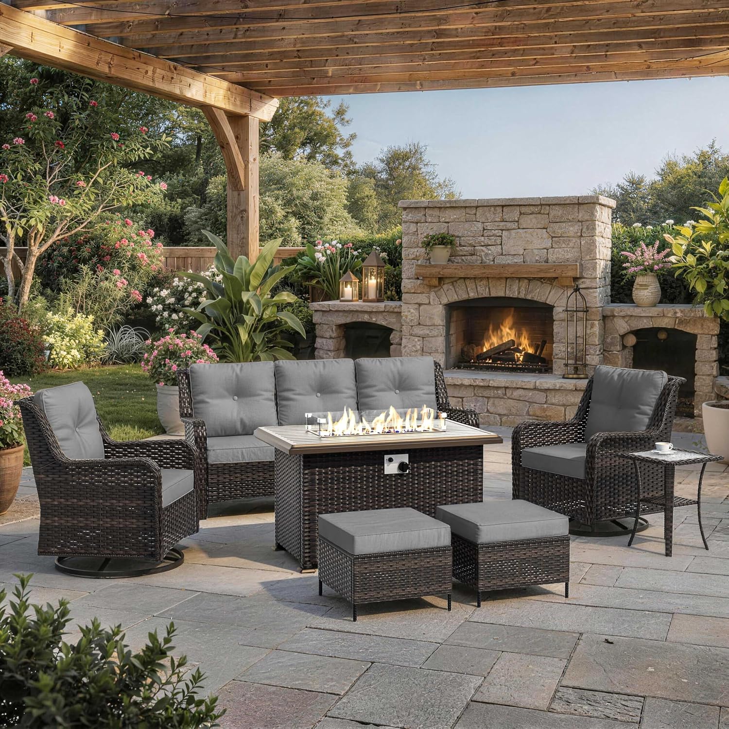 7-częściowy zestaw mebli ogrod – Outdoor Furniture Bali recenzja i cena