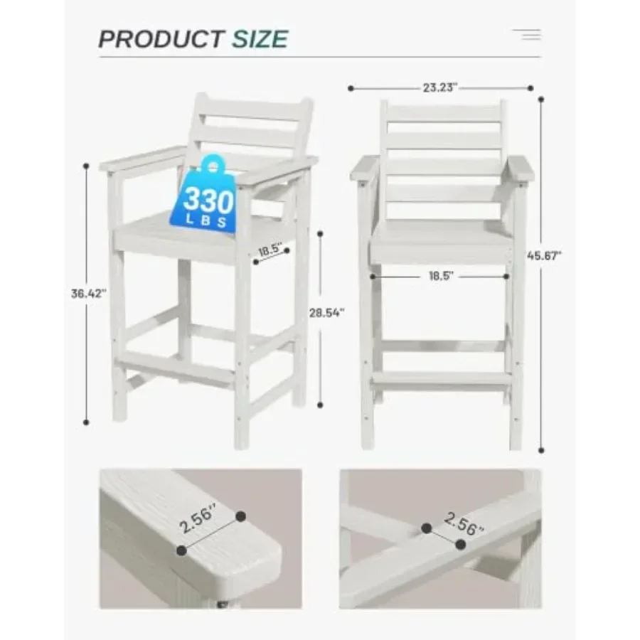 Wysokie, solidne krzesła barow – Adirondack Chair Wood recenzja i cena