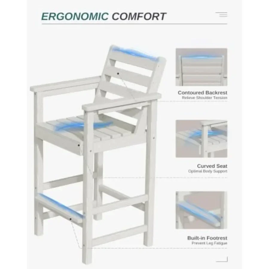 Wysokie, solidne krzesła barow – Adirondack Chair Wood recenzja i cena