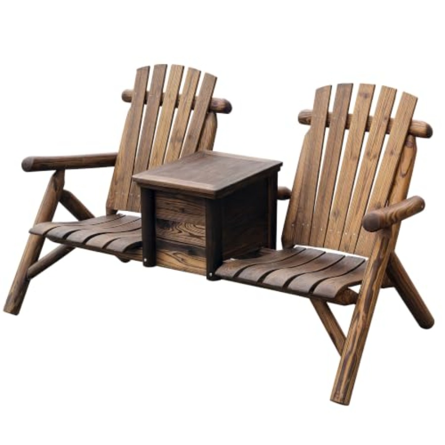 Podwójna drewniana ławka Adiro – Adirondack Chair Wood recenzja i cena