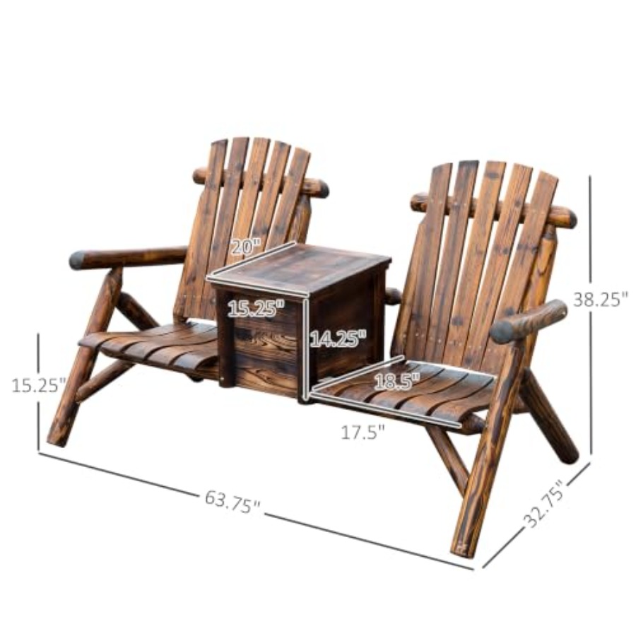 Podwójna drewniana ławka Adiro – Adirondack Chair Wood recenzja i cena