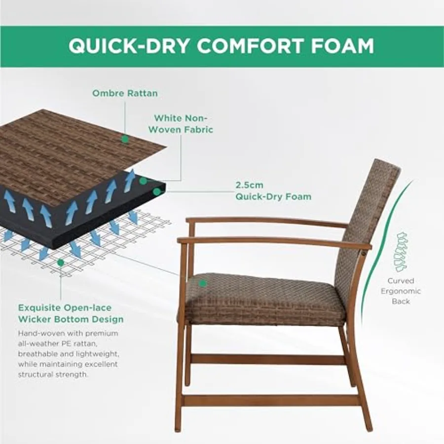 4-częściowy zestaw mebli ogrod – Outdoor Furniture Resin recenzja i cena