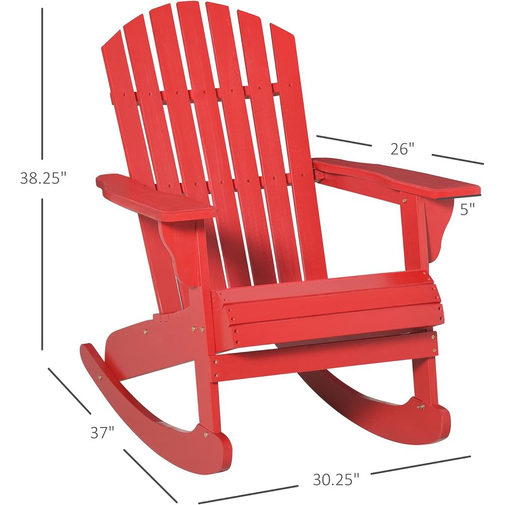 Drewniane krzesło bujane Adiro – Adirondack Chair Wood recenzja i cena