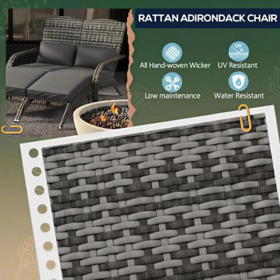 Krzesło Adirondack z wikliny,  – Adirondack Chair Wood recenzja i cena