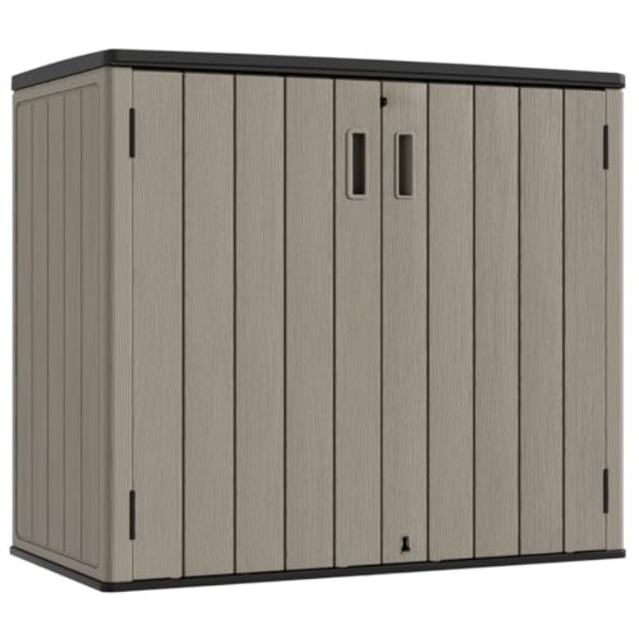 Zewnętrzny poziomy schowek, wo – Outdoor Furniture Resin recenzja i cena