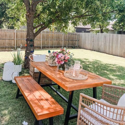 Ławka z drewna akacjowego do u – Outdoor Furniture Oil Teak recenzja i cena