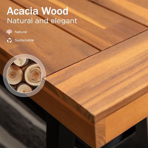 Ławka z drewna akacjowego do u – Outdoor Furniture Oil Teak recenzja i cena